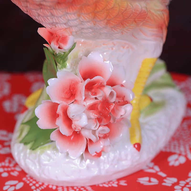 Jingdezhen ceramic chicken in furnishing articles crafts and gifts mascot ceramic jewelry gift zodiac rooster chicken