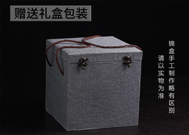 Jingdezhen ceramic checking half jins POTS home receive a case sealed as cans porcelain jar jar puer tea storage tanks