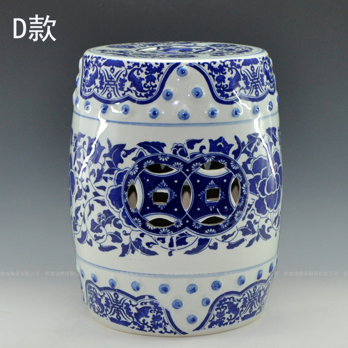 Blue and white landscape who elephants in jingdezhen ceramics shoes who crafts home furnishing articles sitting room adornment