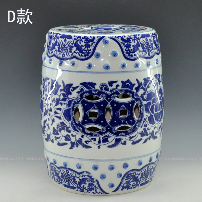 Blue and white landscape who elephants in jingdezhen ceramics shoes who crafts home furnishing articles sitting room adornment