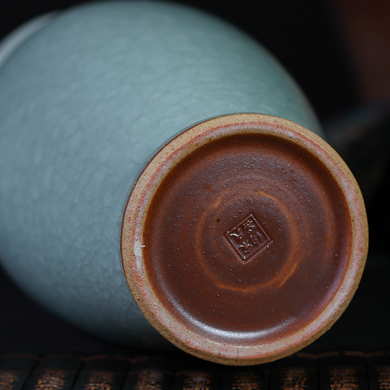 Jingdezhen ceramic vases, small and pure and fresh decoration lucky bamboo vases, flower arranging furnishing articles I and contracted sitting room living room