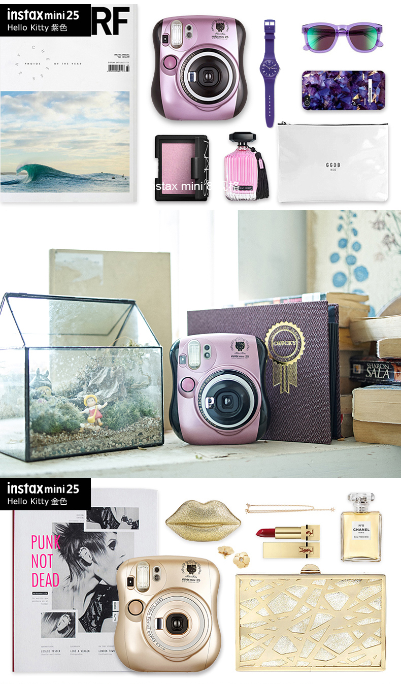 Fujifilm Fuji Polaroid mini25 Một khi hình ảnh Polaroid ảnh máy ảnh giấy Mini Travel Ảnh tự sướng