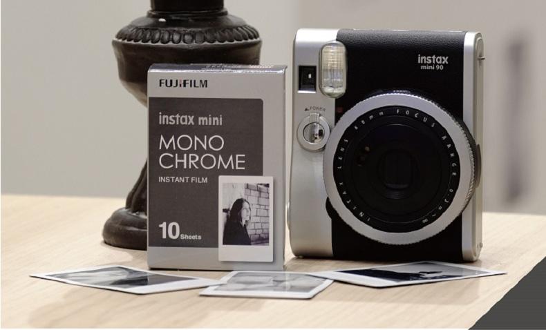 Fuji Polaroid mini7S giấy ảnh 8 25 50 70 90 màu đen và trắng nhiếp ảnh phim giấy chung - Phụ kiện máy quay phim instax mini 90