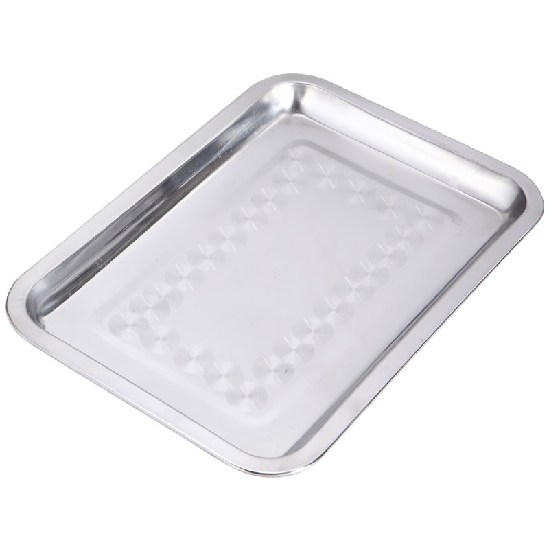 Original People Barbecue Tools Food Dishes Barbecue Food Pan Stainless Steel Food Display Pan Barbecue Accessories