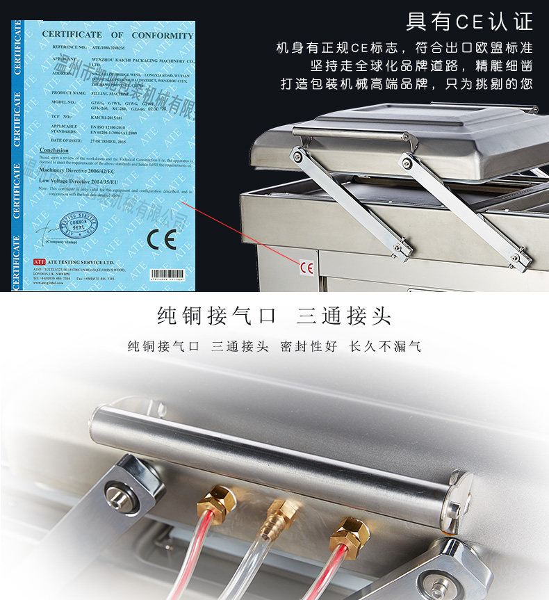 双丰凯驰 豪华型DZ-500-2S全自动食品真空包装机 大型商用干湿两用 双室真空机台式抽真空米转真空封口机 