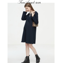 Pregnancy Woman Dress Professional Clothing Spring Loaded Dress Commuter Dress Loot Big Code Pregnant Woman Spring Dress Sweetness Dress Mid Length