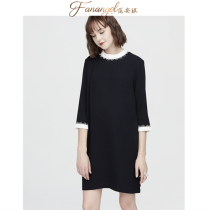 Pregnant women to work professional clothes spring and autumn dresses mid-length autumn dresses 2021 new pregnant women fashion