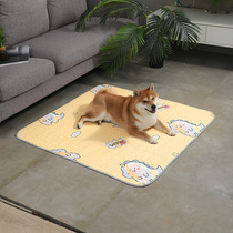 Pet Ice Silk Cushion Latex Dogs Summer Nest Cushion Cool Cool Mat Cartoon Pattern Kitty Mat
