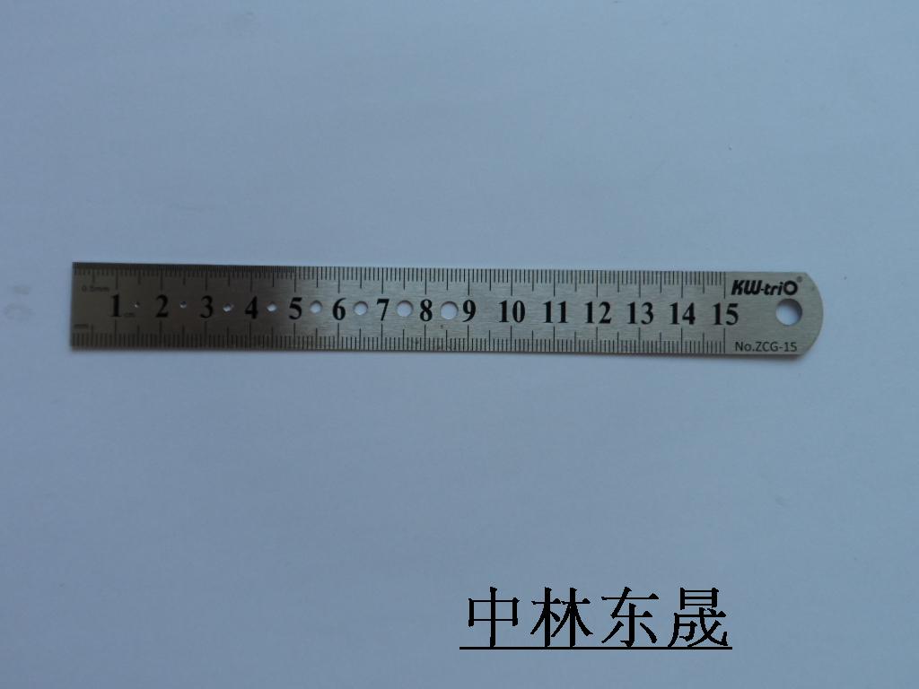 宠物骨科器械不锈钢尺子直径钢尺有孔螺钉克氏针钢板长度测量尺