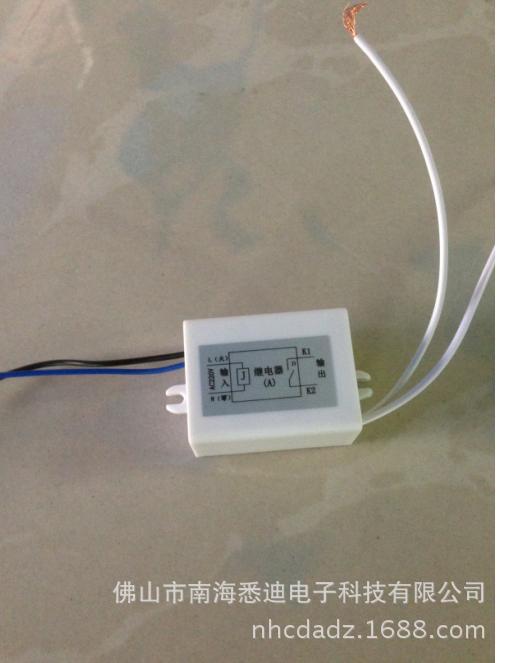 Shell-mounted lead type AC220V small AC relay type A (output a pair of normally open contacts)
