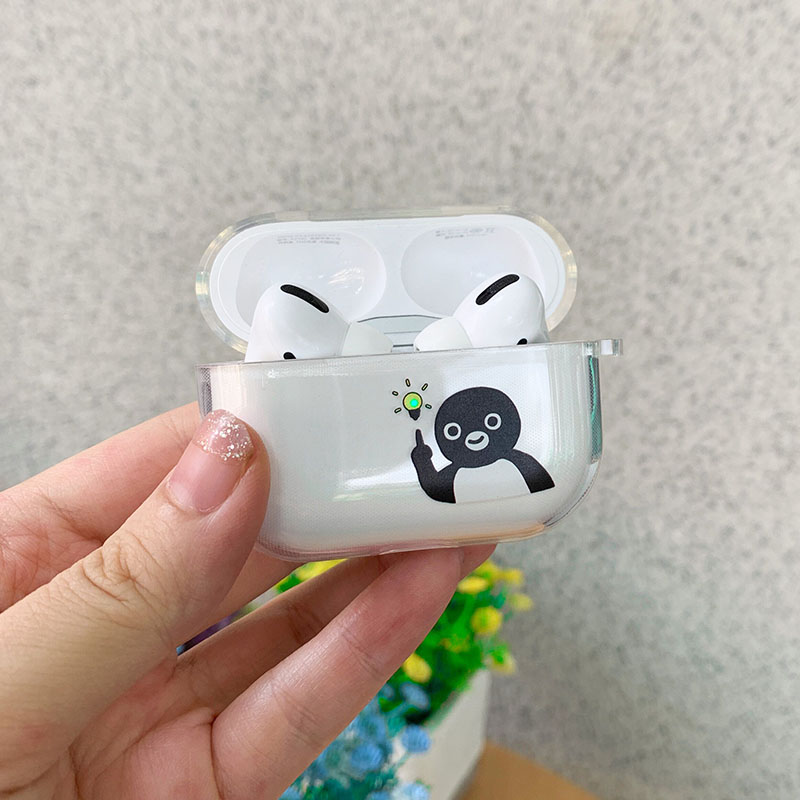 Original Penguin Idea Airpodspro Protective Shell 3 Generation Headphone Shell Transparent Protective Sheath Pair Lamp Headphone Cover