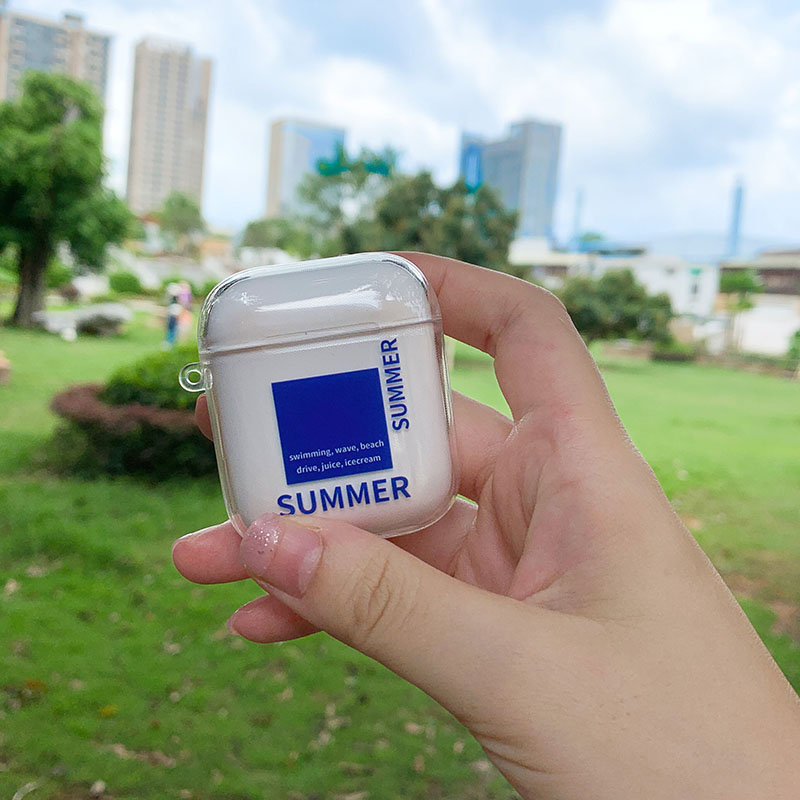 Original Airpods2 generation protective shell three generations simple earphone shell transparent SUMMER protective sleeve soft shell earphone sleeve