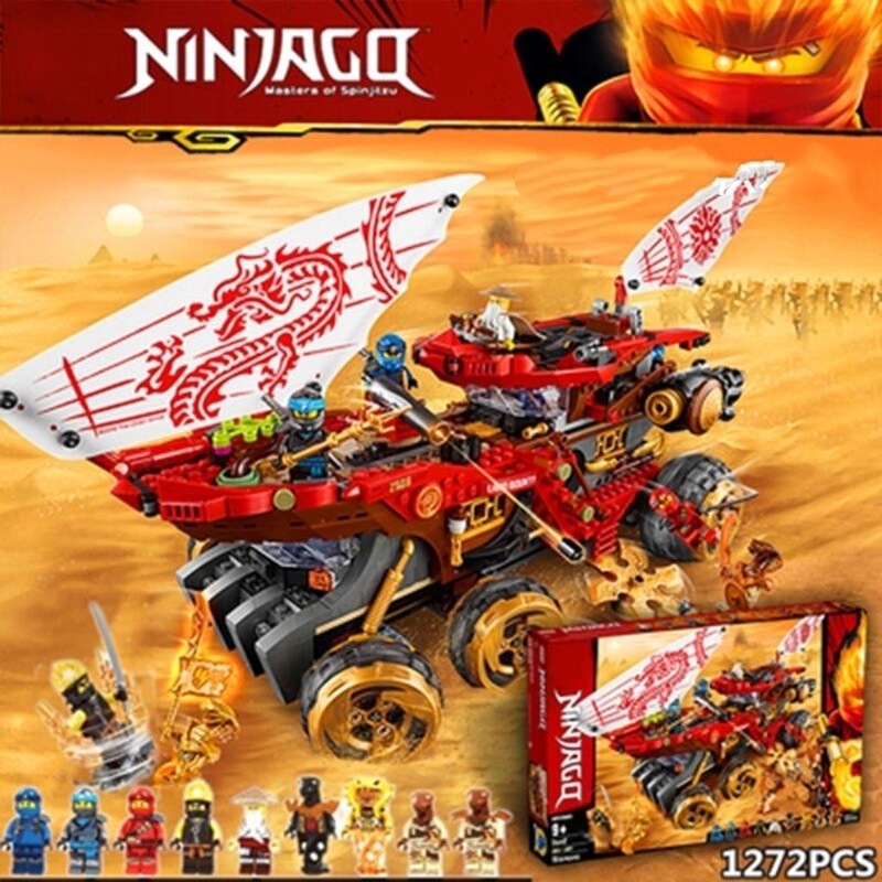 Reward Land Chariot Dragon Mech Ninjago Series Boys' Building Blocks Destiny Reward Toy