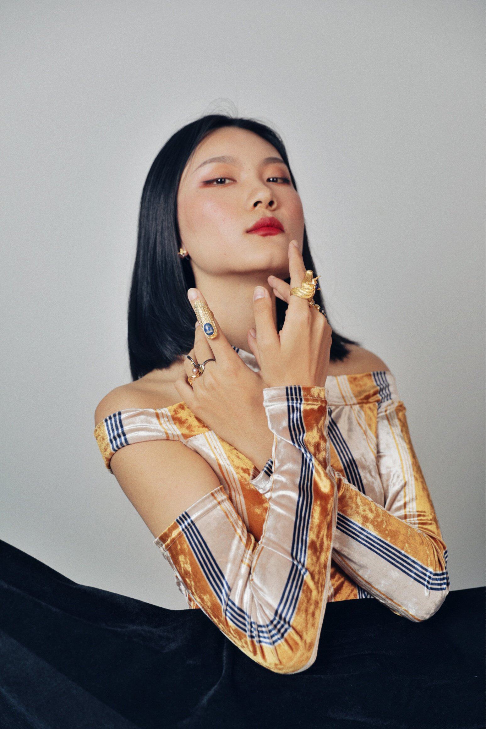 J LInN new silver decoration designer original jewellery Qing Dynasty YanJubilee Ancient Wind Saddle with pure handmade silver