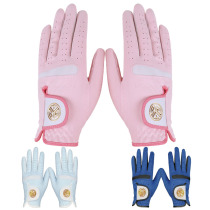 Golf gloves womens and womens hands sunscreen and breathable imported microfiber cloth washable golf gloves