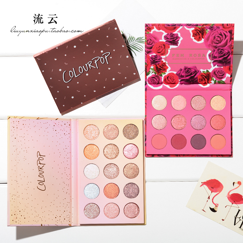 美国 Colourpop12色眼影盘眼部修饰彩妆玫瑰盘大地色持久防水套装