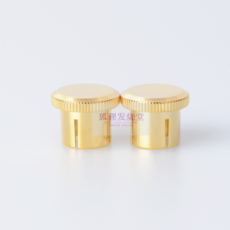 Special news Taiwan customized high - pure copper gold - plated RCA terminal protective cap shielding cap plug