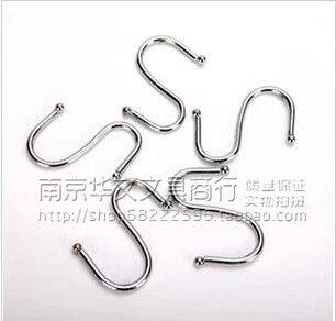 Household hardware S-hook stainless steel metal thick iron kitchen bending hook strong and strong rust resistant