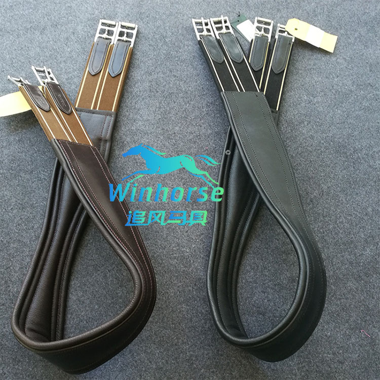 Obstacle saddle girth British imported obstacle leather girth equestrian girth horse supplies saddle girth