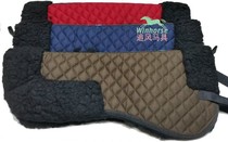 Saddle balance pad sweat pad saddle auxiliary pad horse gear saddle pad imitation lamb hair pad small saddle pad