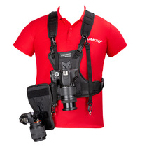Dual camera straps SLR cameras mirrorless cameras double shoulder straps for fast shooting hand and waist buckle photography and videography double shoulder straps