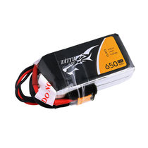 Gushi TATTU 650mah 3S 4S 75C violent aerial model lithium battery 11 1V 14 8V format battery