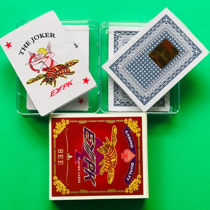 EYPK cloth pattern plastic hole filling poker northeast filling big hole bee big white side kicking hole 9-A one 12 boxes 26 sheets