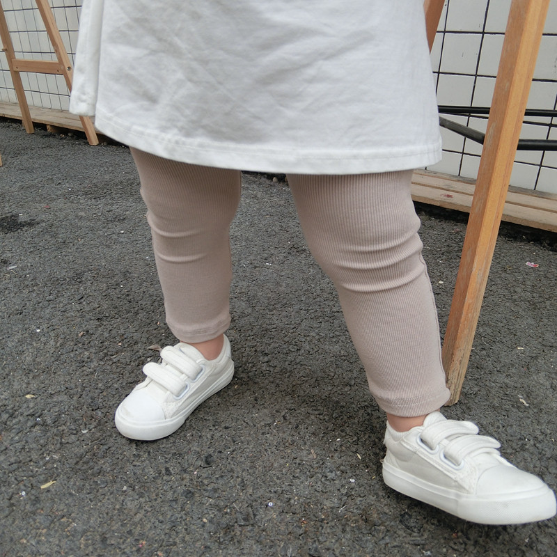 Female Baby Spring Autumn Season Inner Lap Pants Pure Large Elastic Cotton Baby Large PP Pants 1 Year 3 Year Old Children Can Open Crotch Pants