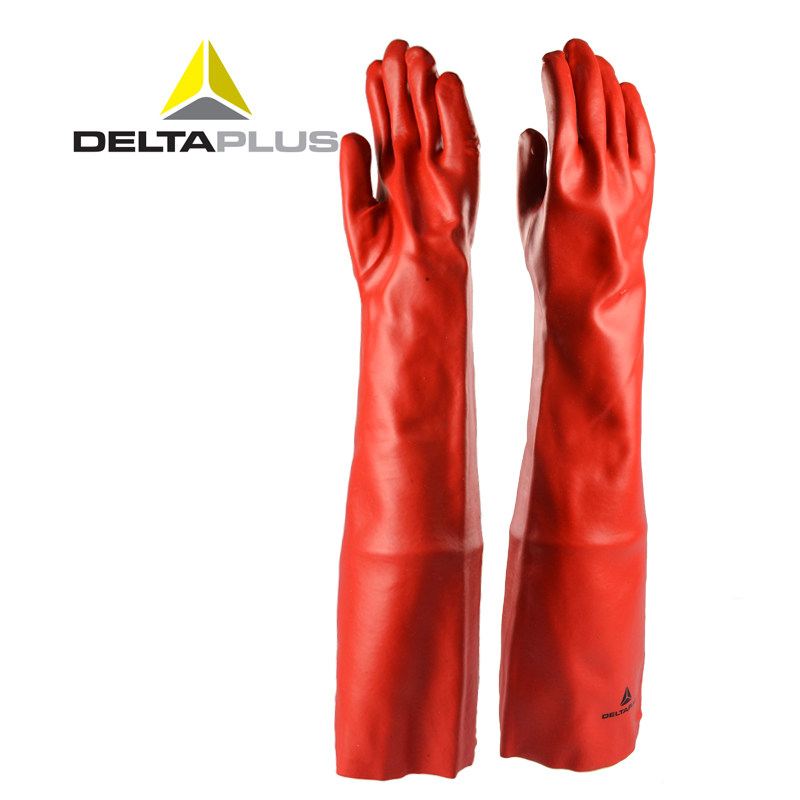 Deir Tower lengthened version 60cm Anti-oil-proof and acid-proof, anti-corrosive chemicals Industrial PVC anti-chemical gloves