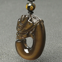 2022 tiger years of flying dragon spin black dazzling jade jiao jade jiao bao transport pendant Yunlong bao pearl mascot men and womens men and women 1