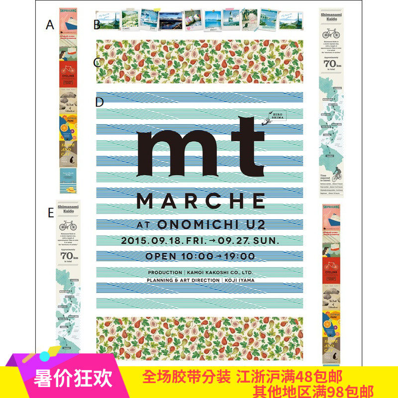 Small D home ● Hand account around Japan MT and paper tape Hiroshima tail show