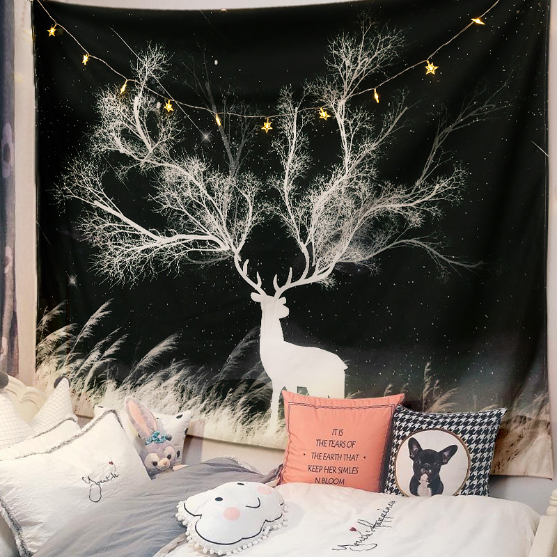 Background cloth ins wind hanging cloth Tapestry Net red bedroom dormitory transformation bed head decoration room wall decoration wall cloth