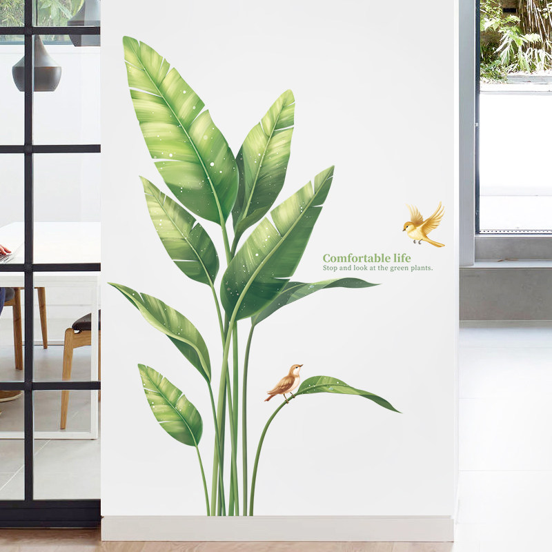 Creative Fresh Wallpaper Self-Glued Living-room Room Arrangement Background Wall Stickup Bedroom Cozy Wall Decals Stickers