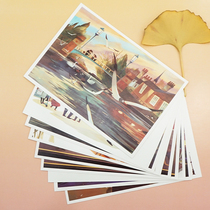 Honeybee dad beepapa swept to paint One Day in London postcard