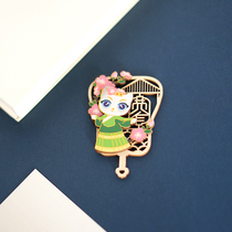 Creative wooden refrigerator stickers wide and narrow alleys Chengdu city souvenirs with hand gift decoration stickers bee father