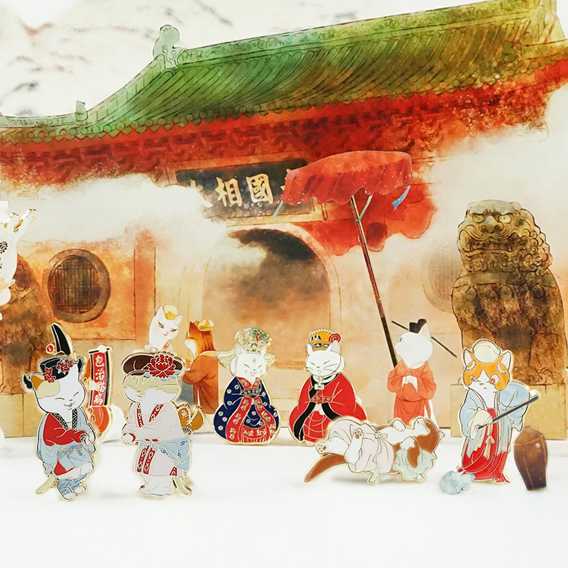 Honeybee Dad Original Song Dynasty State Wind Badge Courtesy Box Cartoon Cartoon Anime accessories High-end Lady Cute Brooch