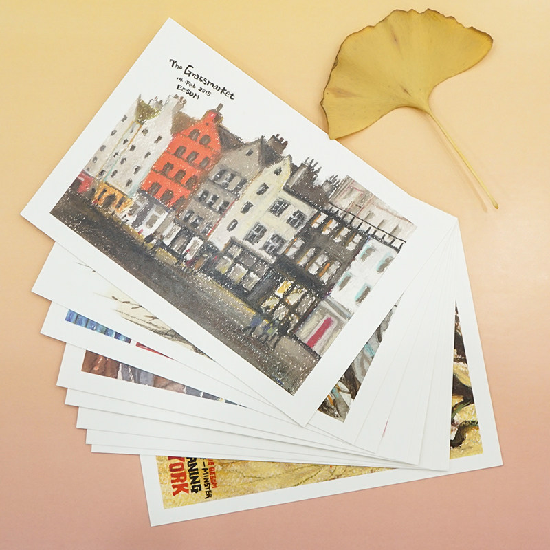 Honeybee dad beepapa swept to paint 'Walking England' creative postcards