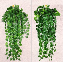 Simulation Plant Willow Strips Fake Flowers Plastic Vines Penthouse Balcony Suspended Hanging Hanging Wall-mounted Vines Green Vines