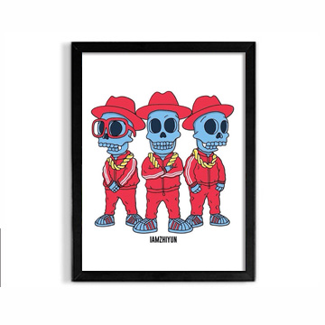 Trendy street trendy people with home study trendy shop decoration hanging wall framed decorative painting photo frame painting