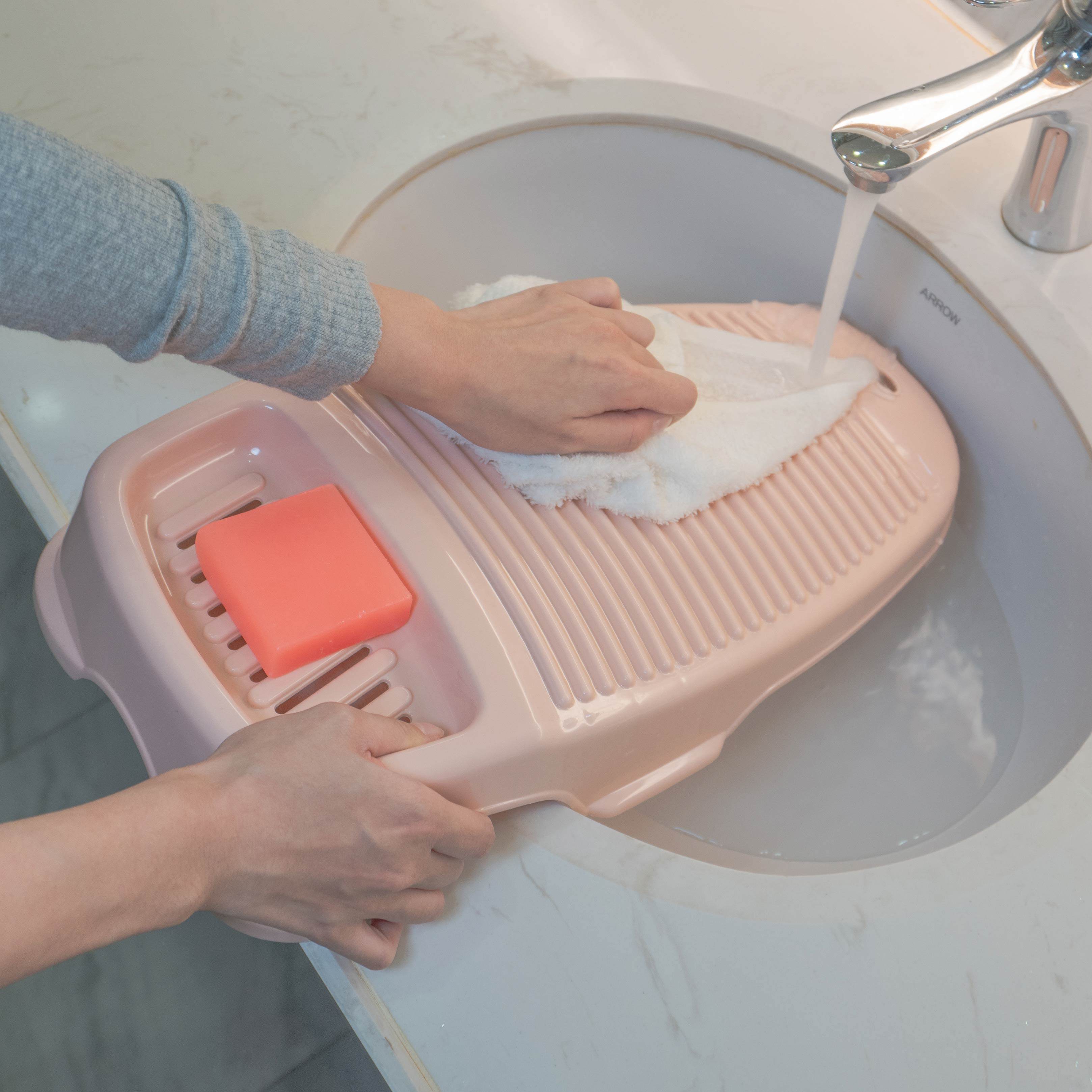 Small washboard Home laundry board S No hand washing lazy washboard artifact New plastic small dormitory thickened