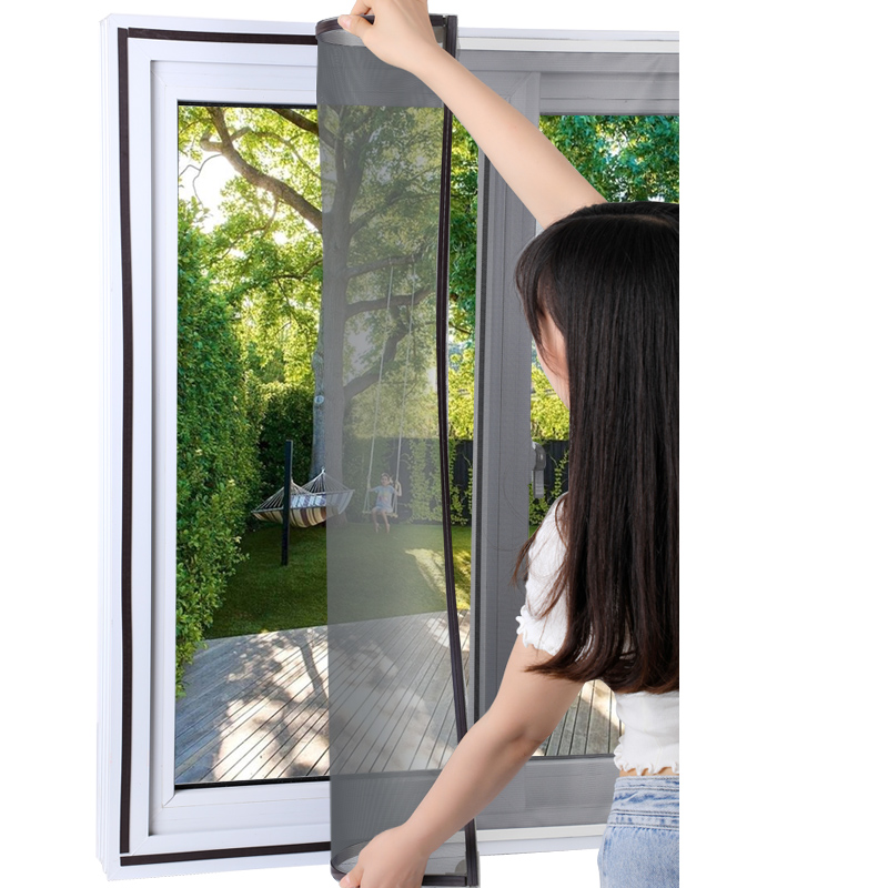 Magnetic suction screen mesh self-installed window anti-mosquito screen mesh sand window invisible screen window mesh home custom