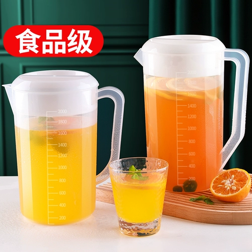 Пластиковый вместительный и большой чайник, чай для домашнего использования, подогреватель молока для чайного магазина со шкалой для коммерческого использования