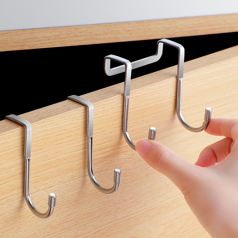 Iron Hook Rack, Hanging Hooks for Table Edge, Balcony, Office Desk, Drawer, S-Hooks, Stainless Steel, Dormitory, Kitchen, Wardrobe Door Iron Hook Rack, Hanging Hooks for Table Edge, Balcony, Office Desk, Drawer, S-Hooks, Stainless Steel, Dormitory, Kitchen, Wardrobe Door