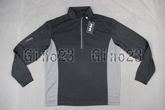 PING GOLF Golf Men's Stand Collar Long Sleeve T-Shirt Export Genuine 6