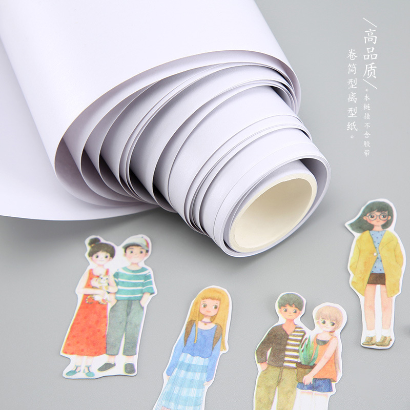 Release paper roll Handbook tape Silicone paper handbook sticker storage isolation blank A5 release paper anti-sticking paper