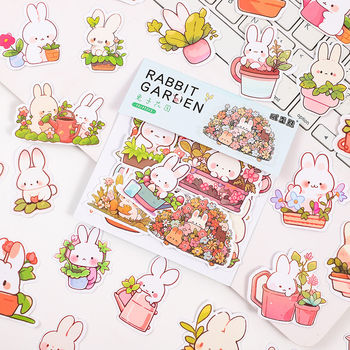 Flower garden plant stickers diy notebook
