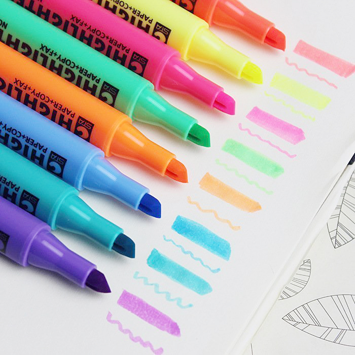 Star triangle pen color marker highlighter student key marker stroke line pen watercolor pen office stationery