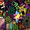 Neon stickers for mobile phone ins style decoration