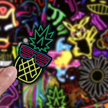 Neon stickers for mobile phone ins style decoration