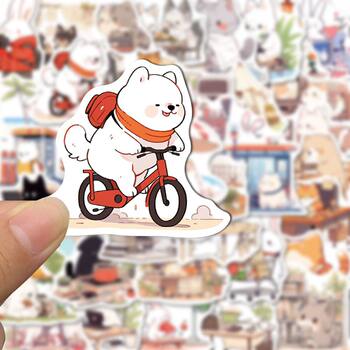 Cute animal daily stickers cartoon mobile phone decoration